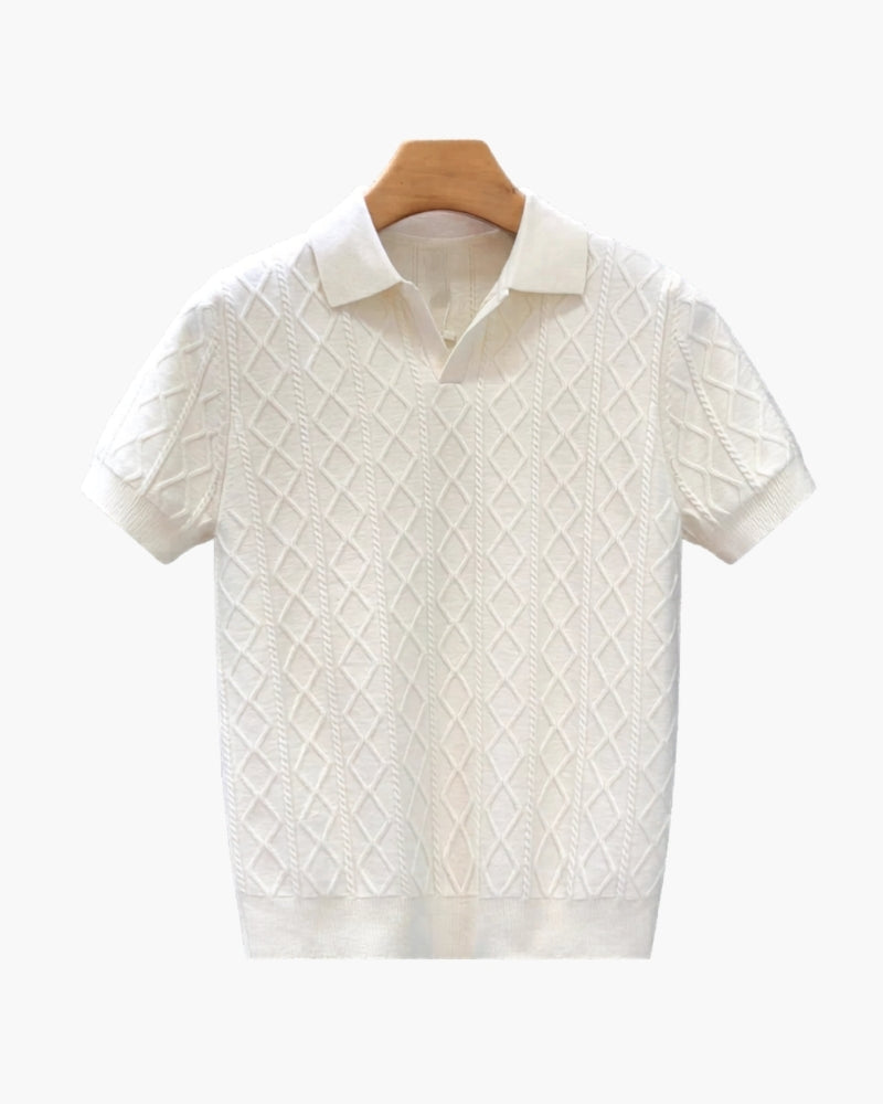 Signature Strukturiert Strick Polo - Veldorm