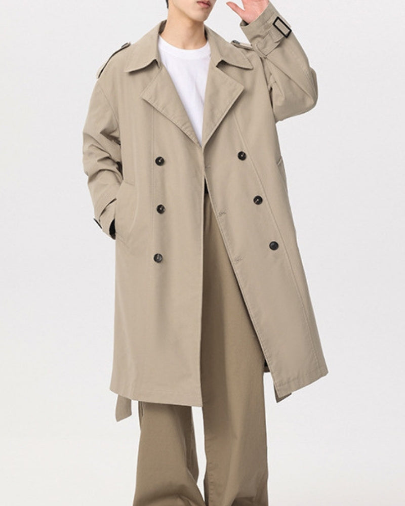 Klassisch Double-Breasted Trench Mantel - Veldorm