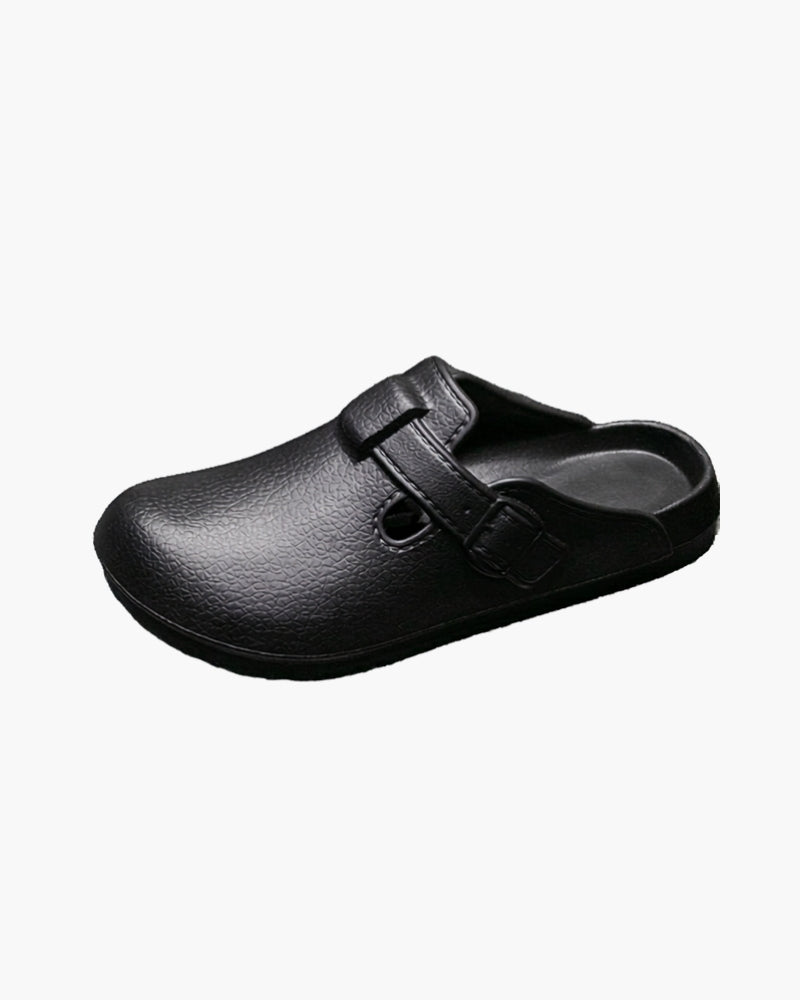 Klassisch Wasserdicht Schnallen Clogs - Veldorm