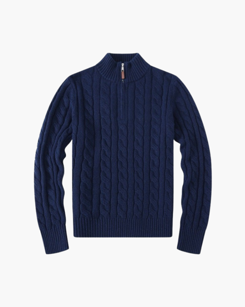 Damen's Verbier Halb Reissverschluss Pullover - Veldorm