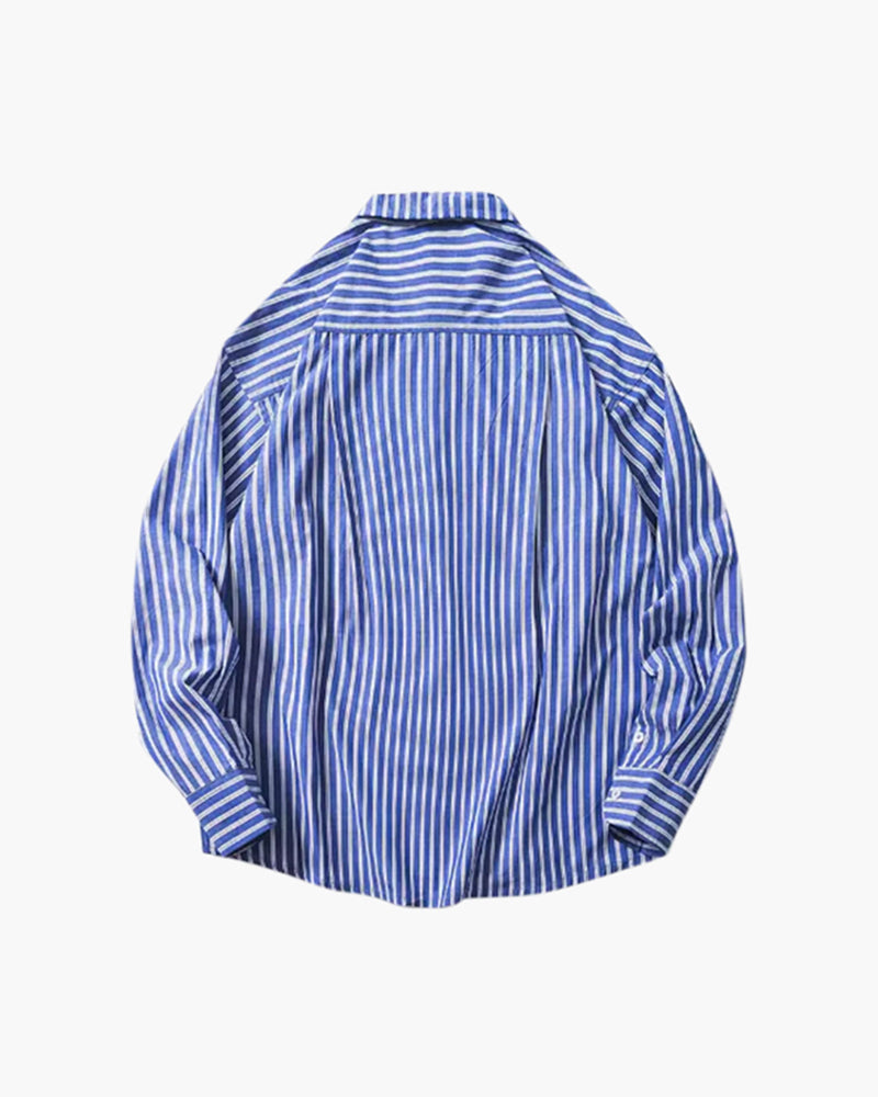 Oversize Gestreift Hemd - Veldorm