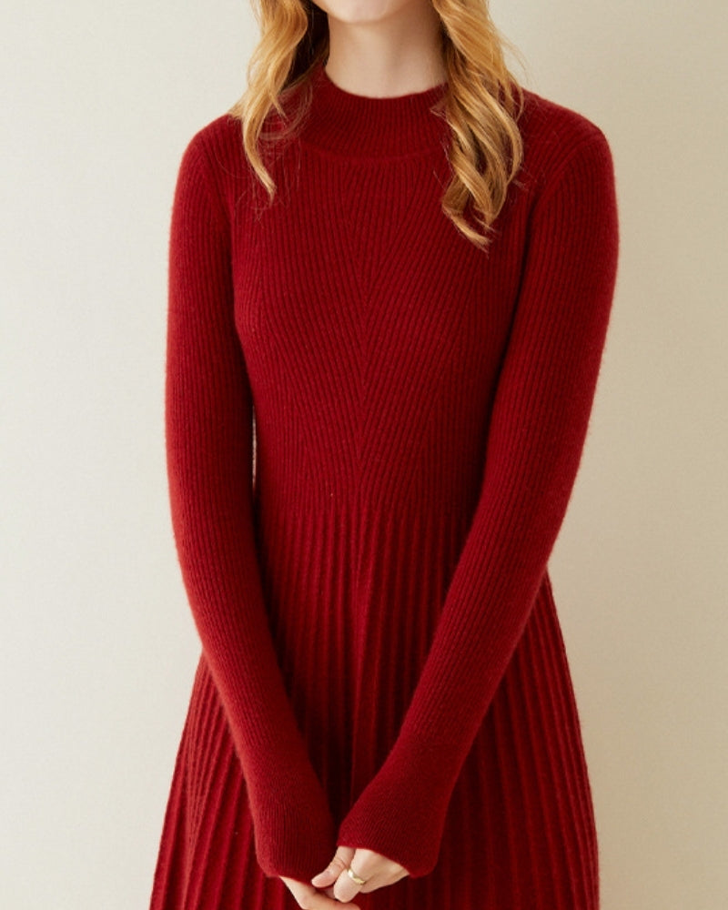 Pure Kaschmir Flare Kleid - Veldorm
