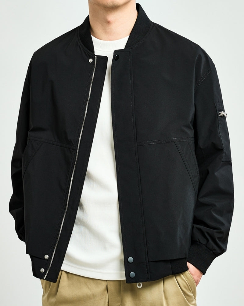 Minimalist Bomber Jacke - Veldorm