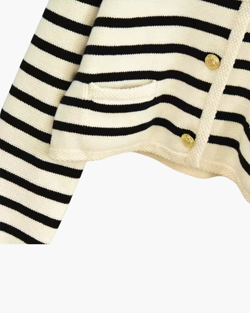 Premium Gestreift Wolle Vest - Veldorm