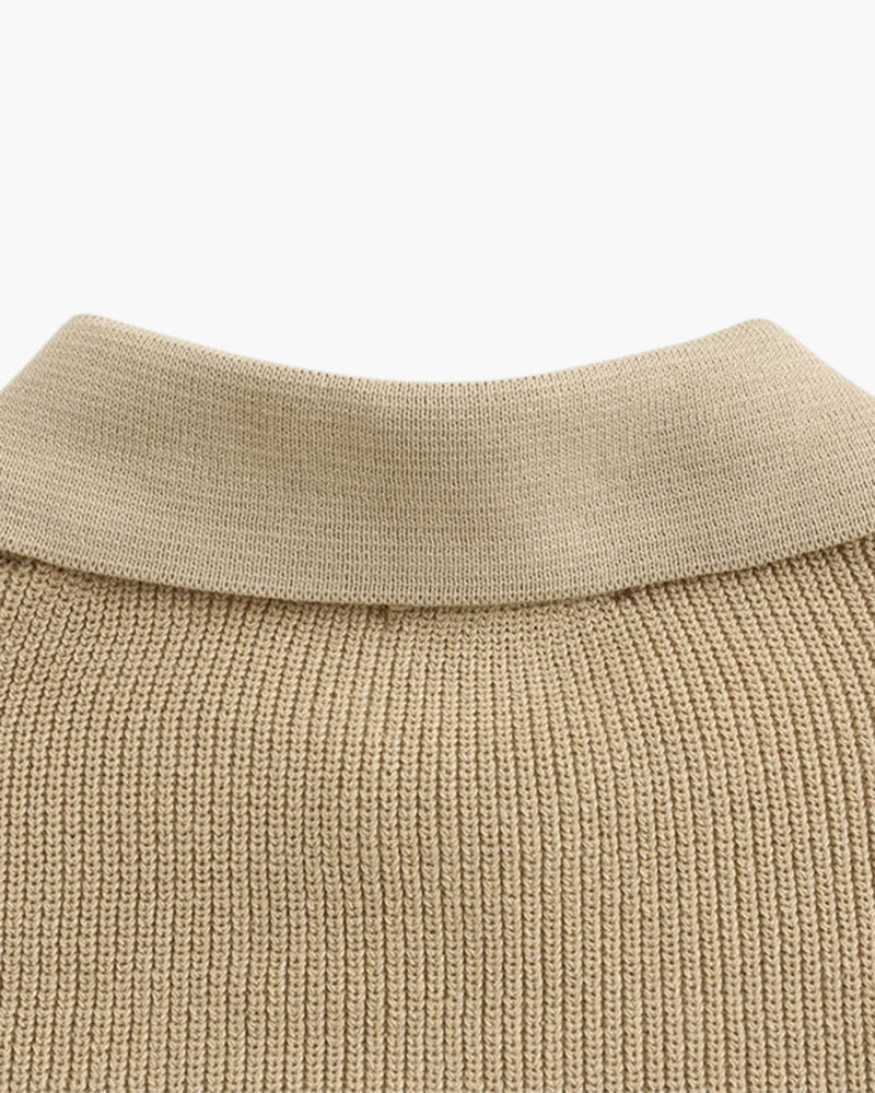 Cesare Halb Reissverschluss Pullover - Veldorm