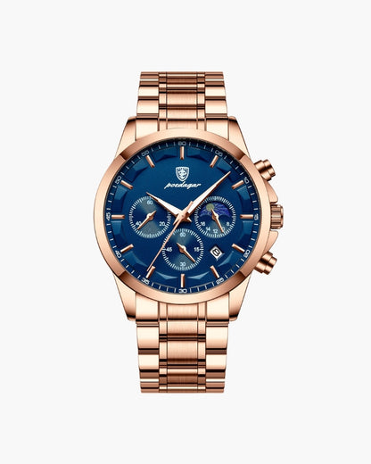 Praezisions Chronograph Stahl Uhr - Veldorm