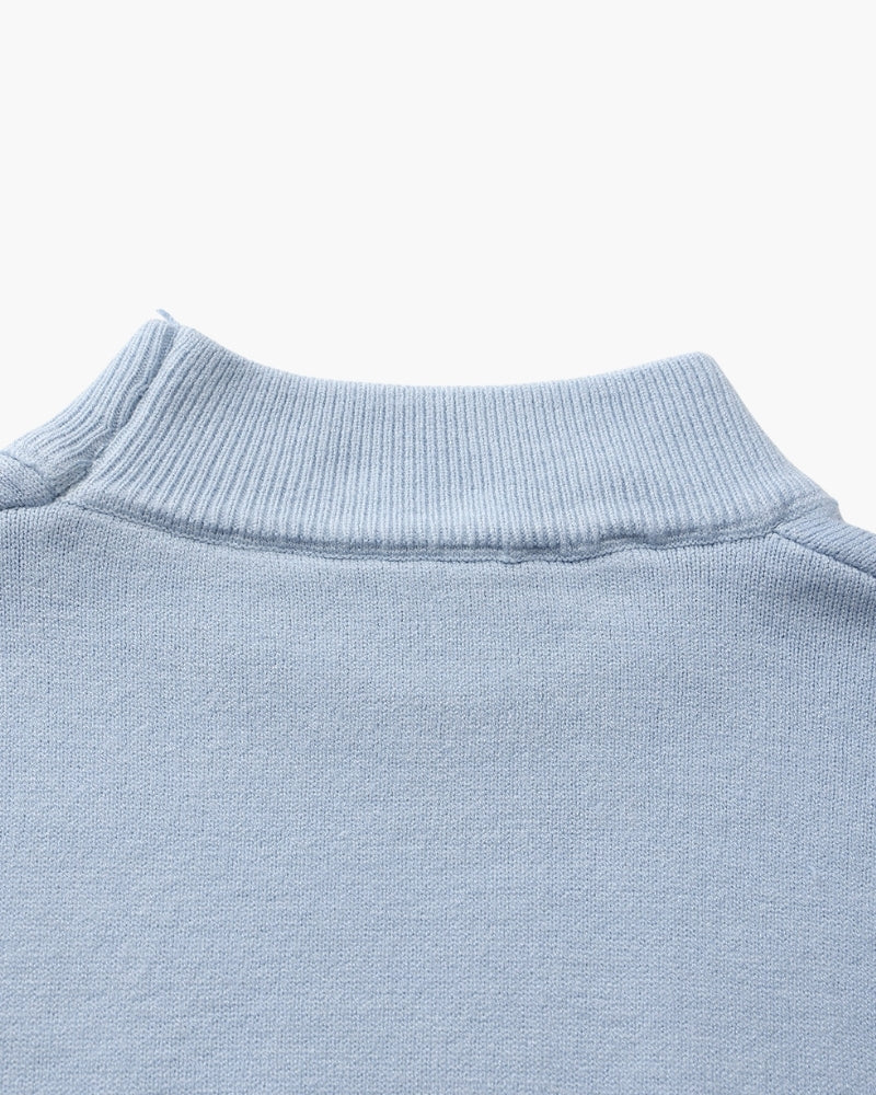Essential Gerippt Mock Neck Pullover - Veldorm