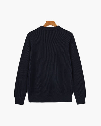 Rib Strick Rundhals - Veldorm