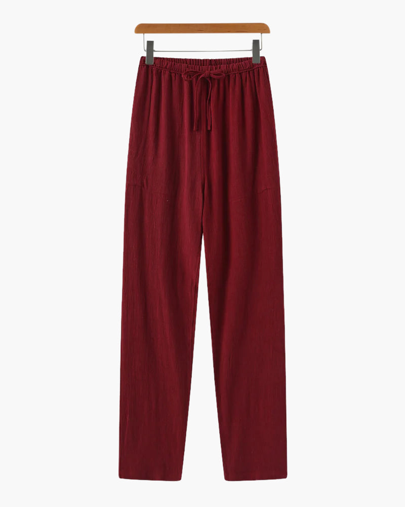 Marrakech - Leinen Pantalon (Schmal Passform) - Veldorm