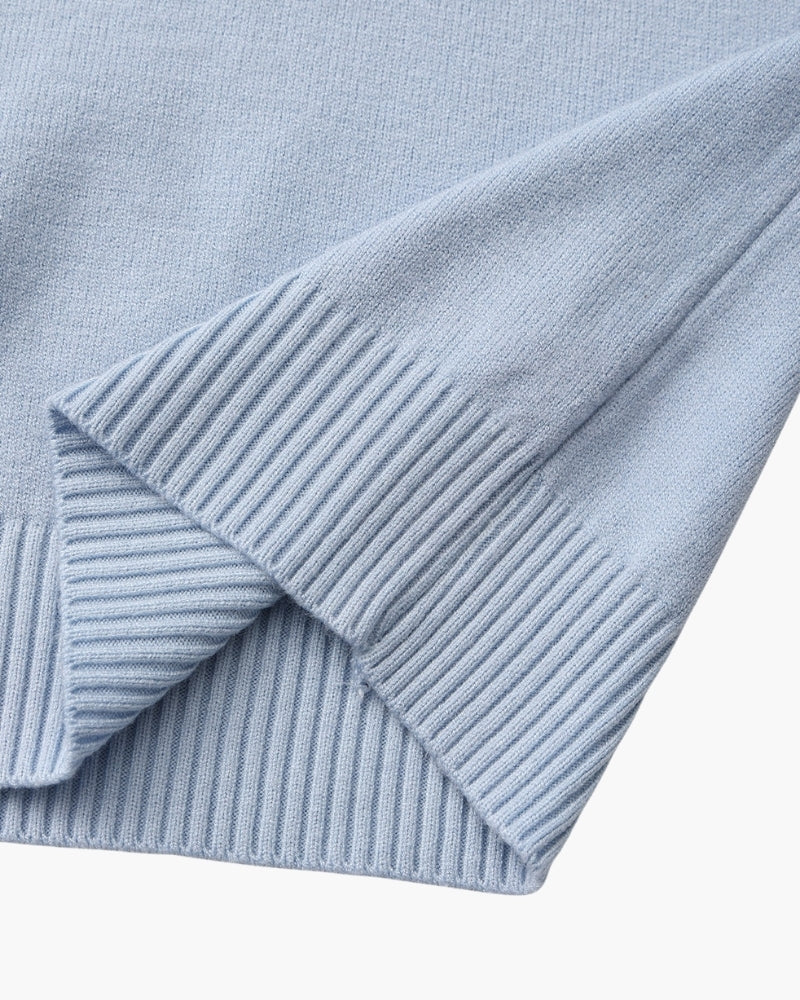 Essential Gerippt Mock Neck Pullover - Veldorm