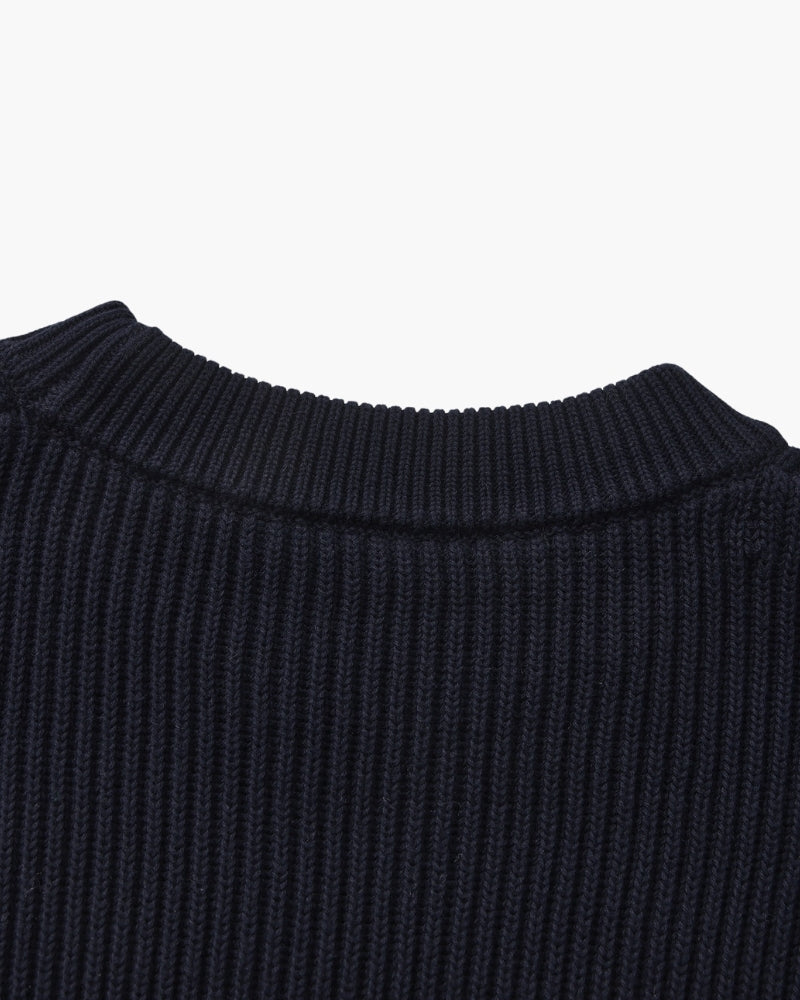 Rib Strick Rundhals - Veldorm