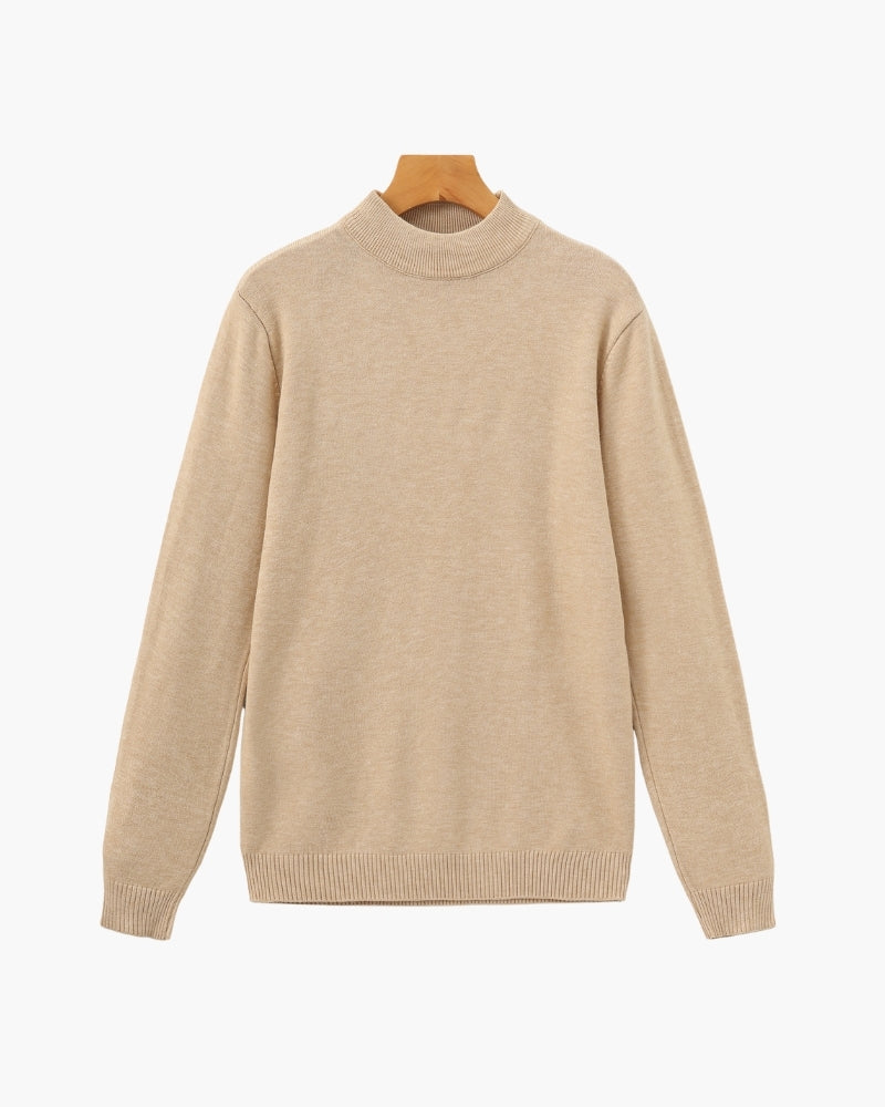 Essential Gerippt Mock Neck Pullover - Veldorm