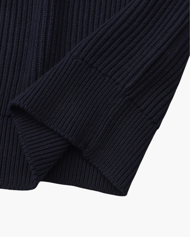 Rib Strick Rundhals - Veldorm