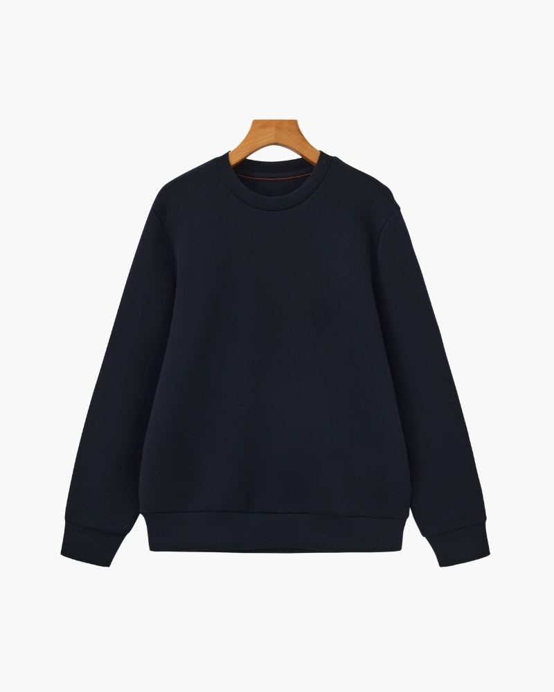 Klassisch Modal Blend Rundhals Sweatshirt - Veldorm