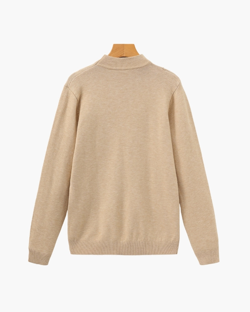Essential Gerippt Mock Neck Pullover - Veldorm