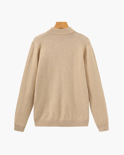Essential Gerippt Mock Neck Pullover - Veldorm