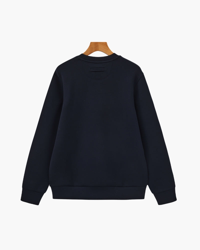 Klassisch Modal Blend Rundhals Sweatshirt - Veldorm