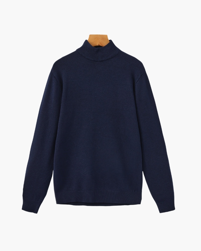 Essential Gerippt Mock Neck Pullover - Veldorm