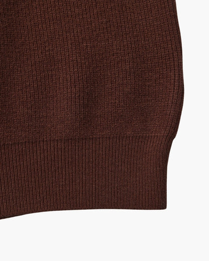 Refined Halb-Reissverschluss Strick Pullover - Veldorm