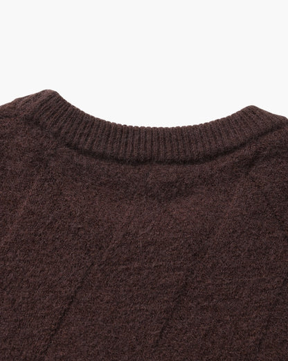 Diamond Strick Rundhals Pullover - Veldorm
