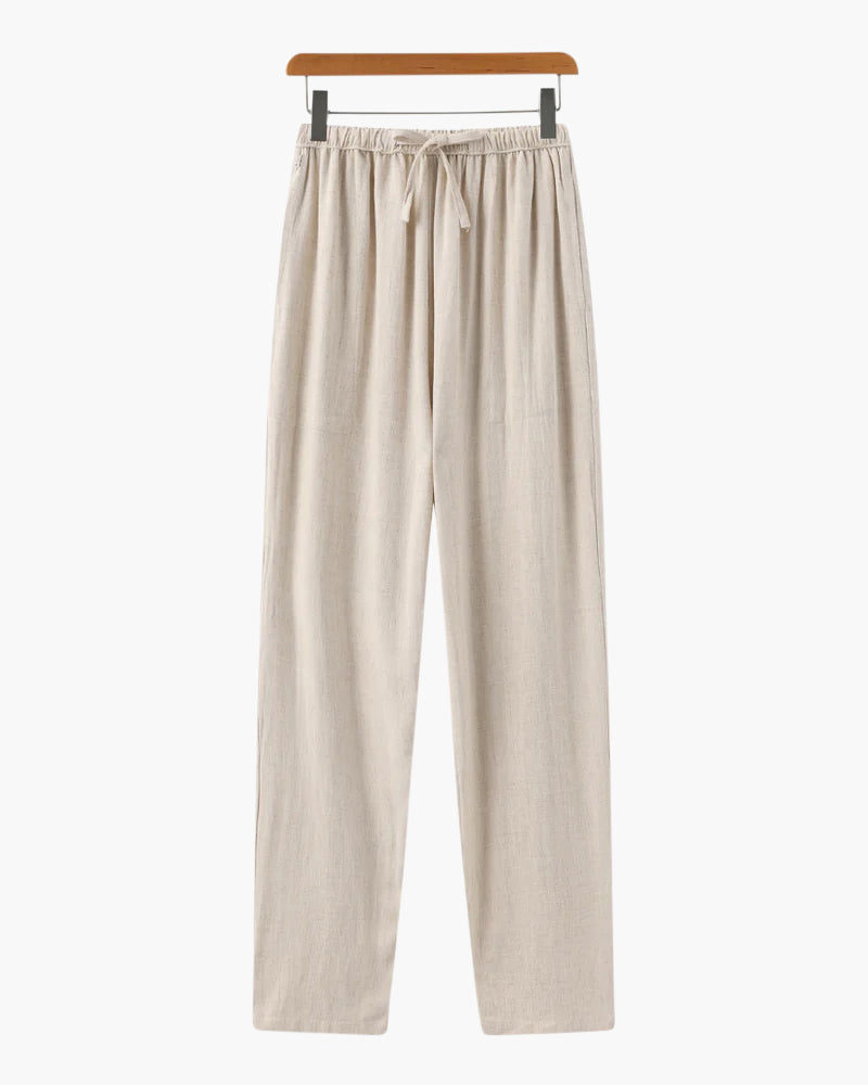 Marrakech - Leinen Pantalon (Schmal Passform) - Veldorm