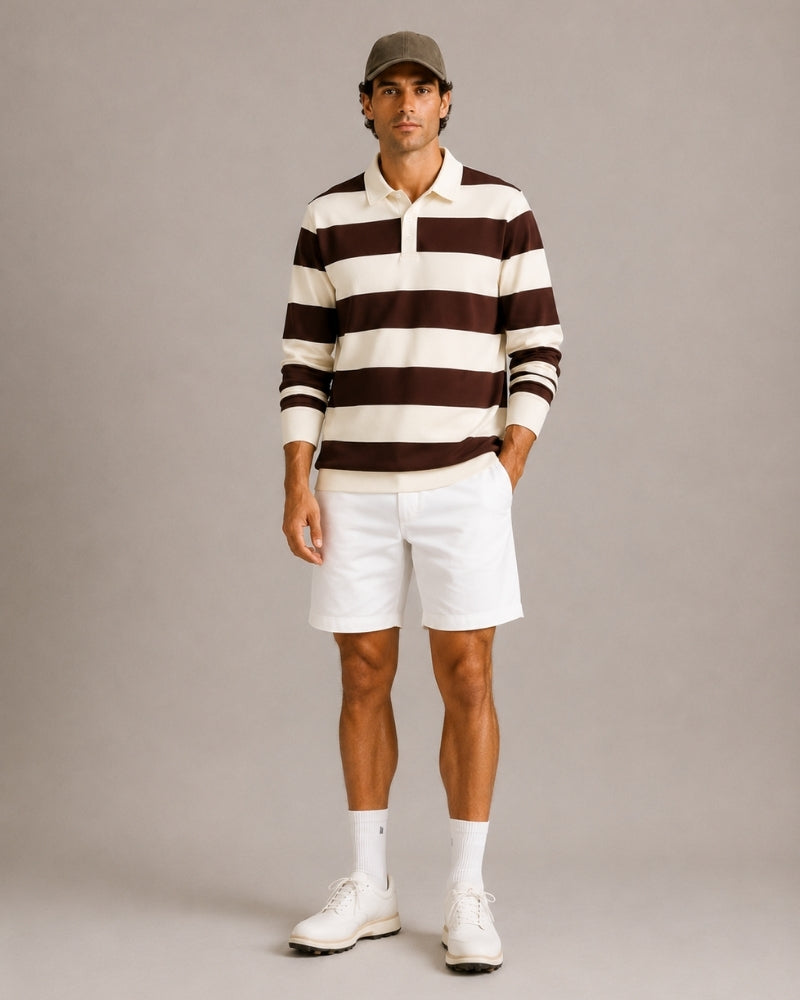 Vintage Streifen Rugby Polo - Veldorm