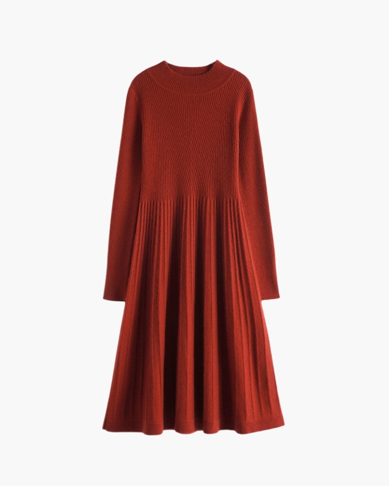 Pure Kaschmir Flare Kleid - Veldorm