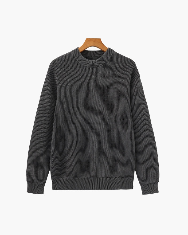 Rib Strick Rundhals - Veldorm