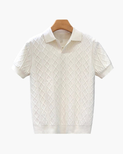 Signature Strukturiert Strick Polo - Veldorm