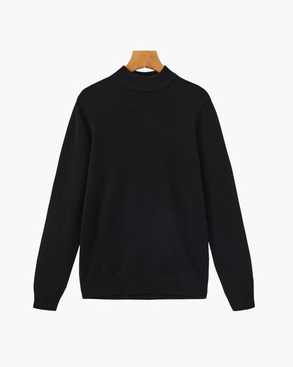 Essential Gerippt Mock Neck Pullover - Veldorm