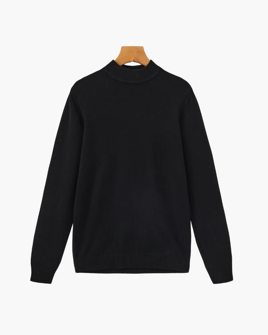 Essential Gerippt Mock Neck Pullover - Veldorm