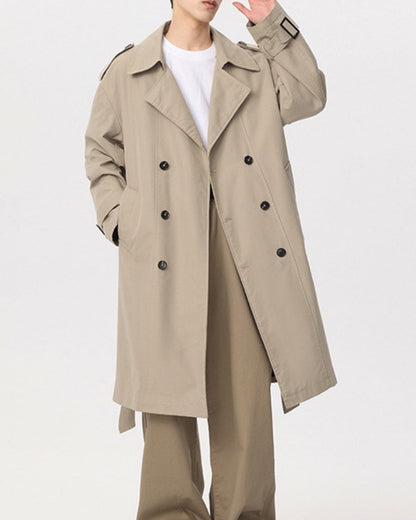 Klassisch Double-Breasted Trench Mantel - Veldorm