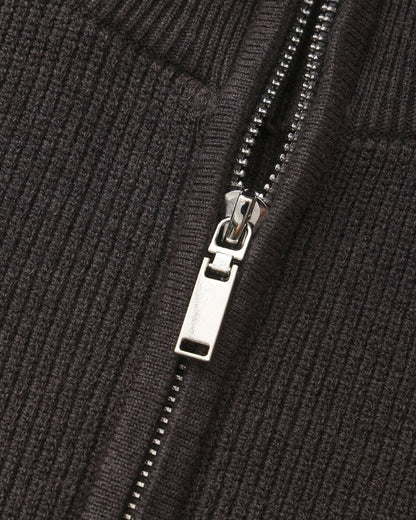 Refined Halb-Reissverschluss Strick Pullover - Veldorm