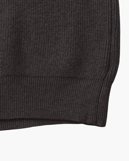 Refined Halb-Reissverschluss Strick Pullover - Veldorm