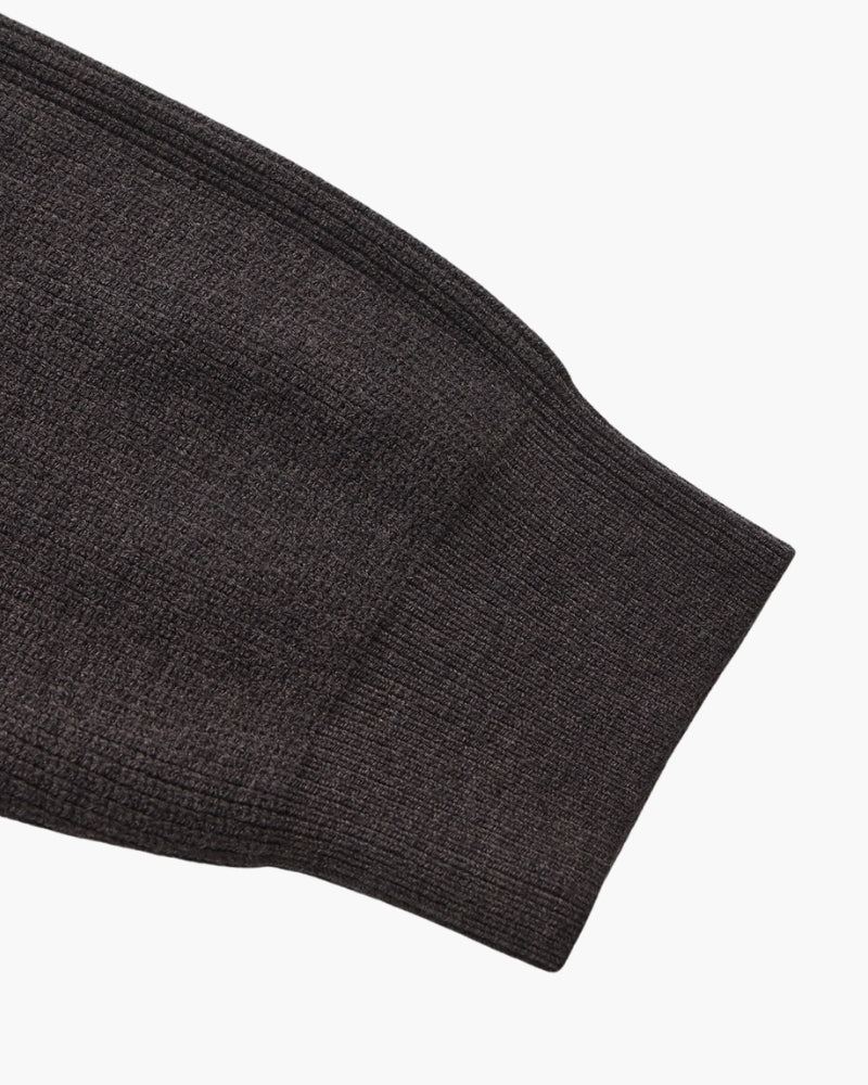 Refined Halb-Reissverschluss Strick Pullover - Veldorm