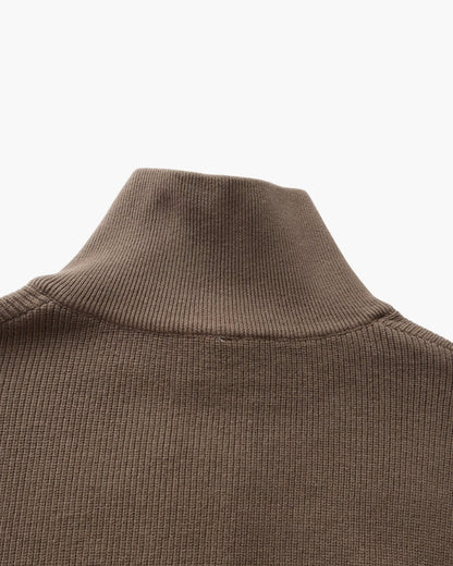 Refined Halb-Reissverschluss Strick Pullover - Veldorm