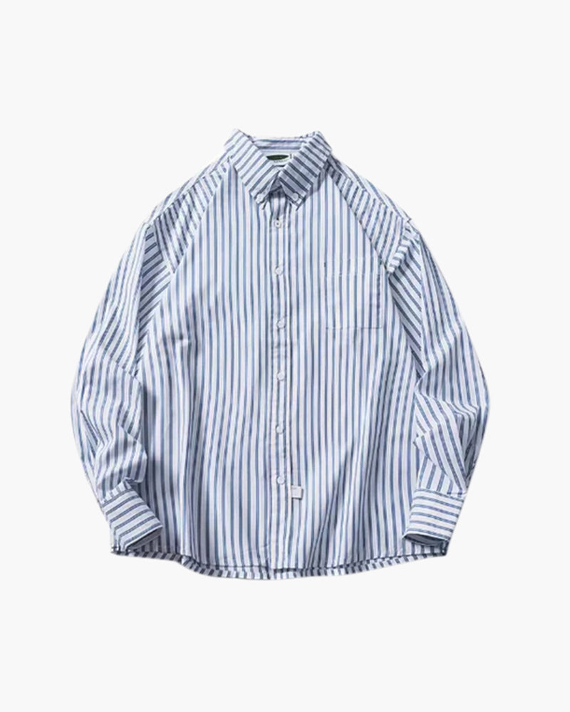 Oversize Gestreift Hemd - Veldorm