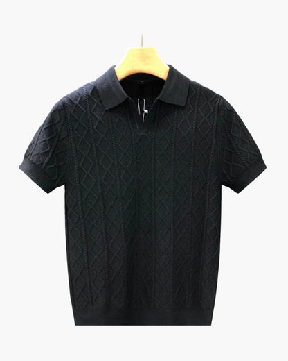 Signature Strukturiert Strick Polo - Veldorm