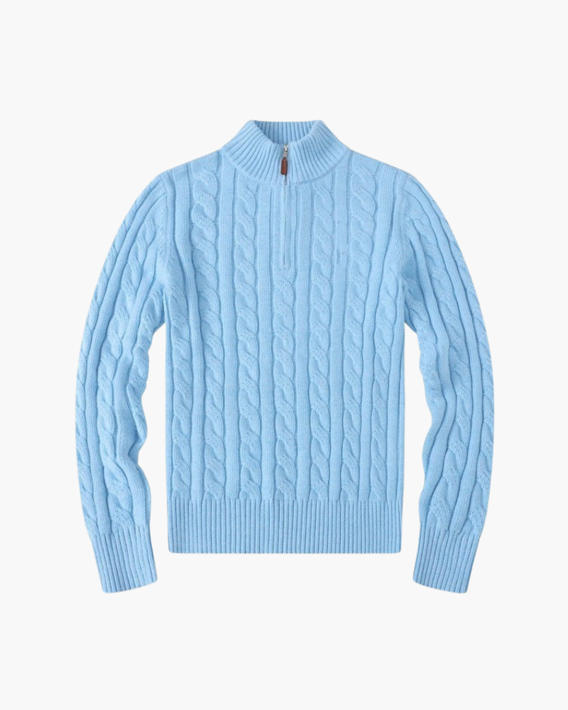 Damen's Verbier Halb Reissverschluss Pullover - Veldorm