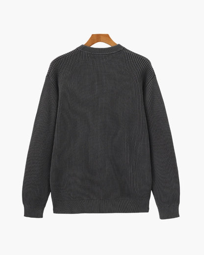 Rib Strick Rundhals - Veldorm