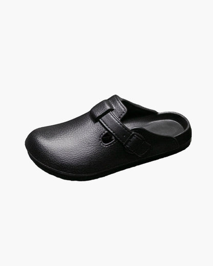 Klassisch Wasserdicht Schnallen Clogs - Veldorm