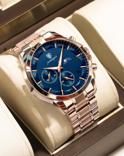 Praezisions Chronograph Stahl Uhr - Veldorm
