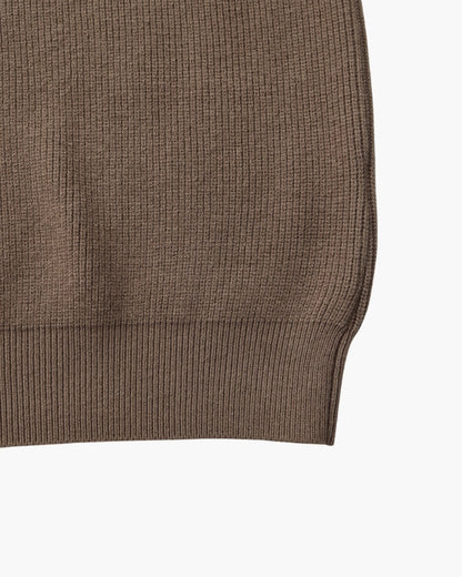Refined Halb-Reissverschluss Strick Pullover - Veldorm
