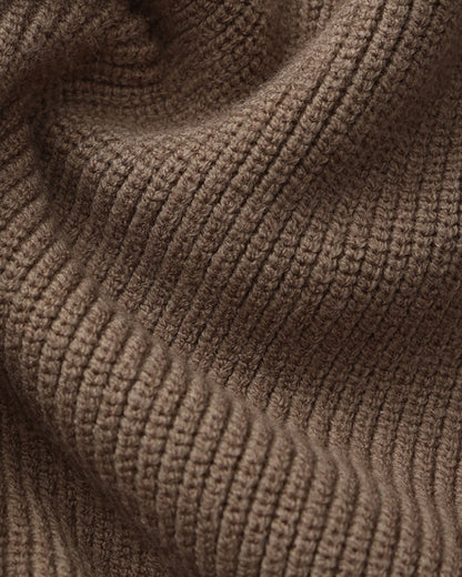 Refined Halb-Reissverschluss Strick Pullover - Veldorm