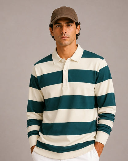 Vintage Streifen Rugby Polo - Veldorm