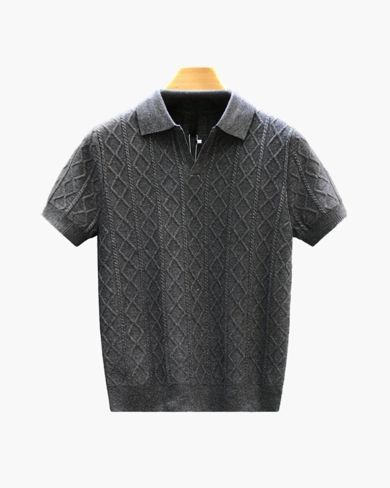 Signature Strukturiert Strick Polo - Veldorm