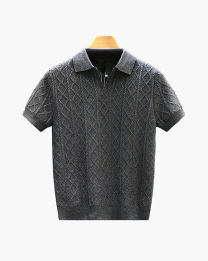 Signature Strukturiert Strick Polo - Veldorm