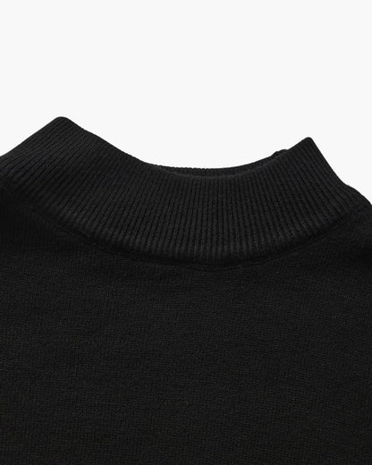 Essential Gerippt Mock Neck Pullover - Veldorm