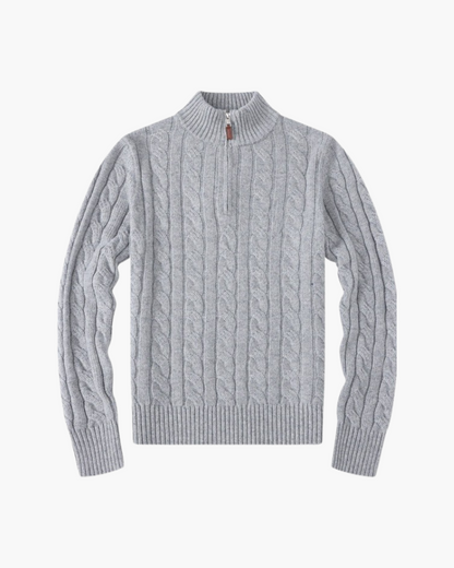 Damen's Verbier Halb Reissverschluss Pullover - Veldorm