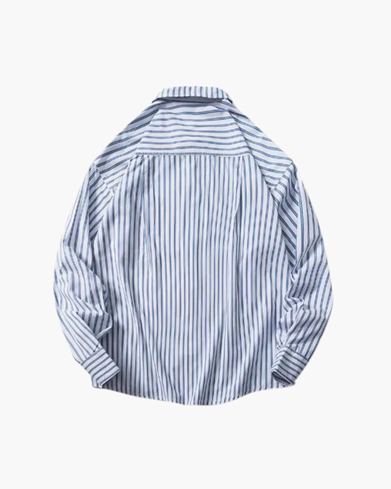 Oversize Gestreift Hemd - Veldorm